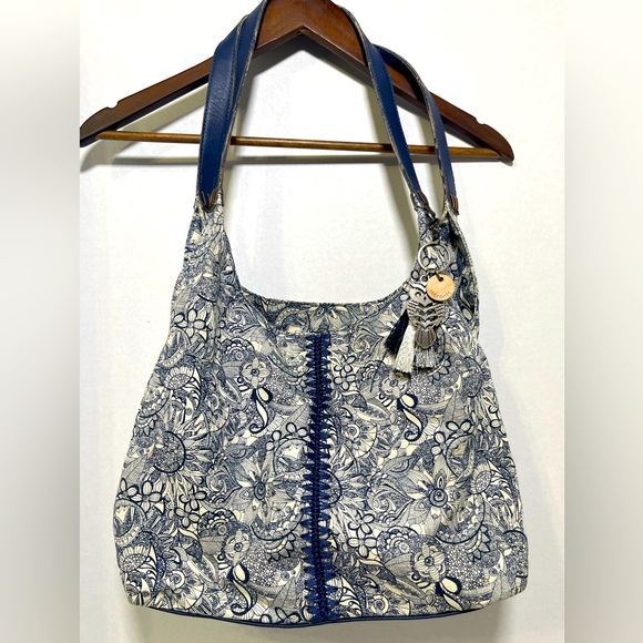 Sakroots navy and white shoulder bag - Picture 1 of 14